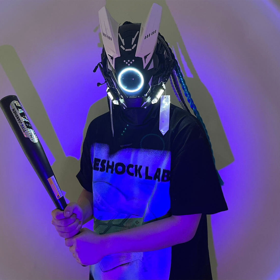 Blue Cyberpunk Mask