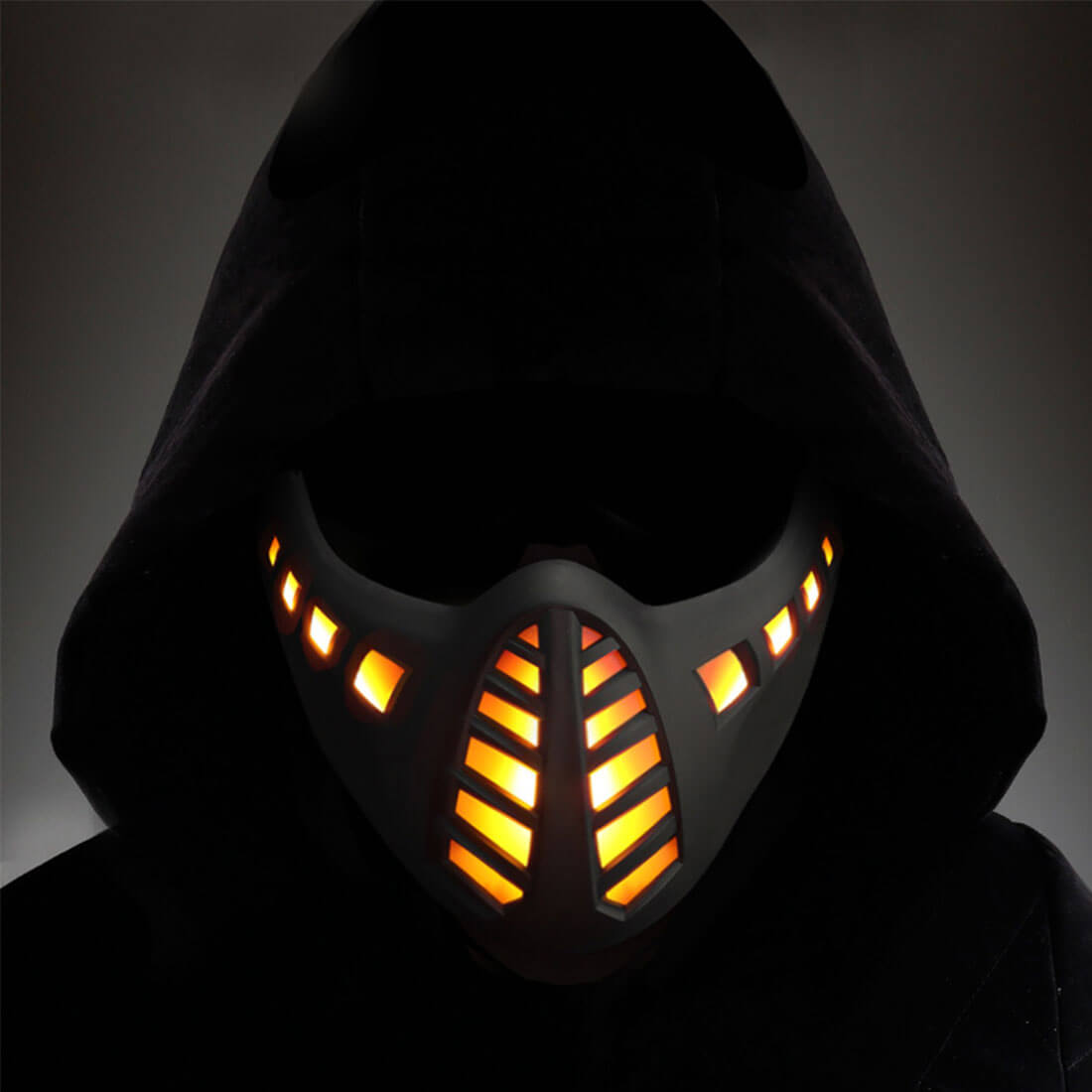 scorpion cosplay helmet Cyberpunk Face Mask for Mortal Kombat Scorpion Fans Cosplay Halloween – Futurfam