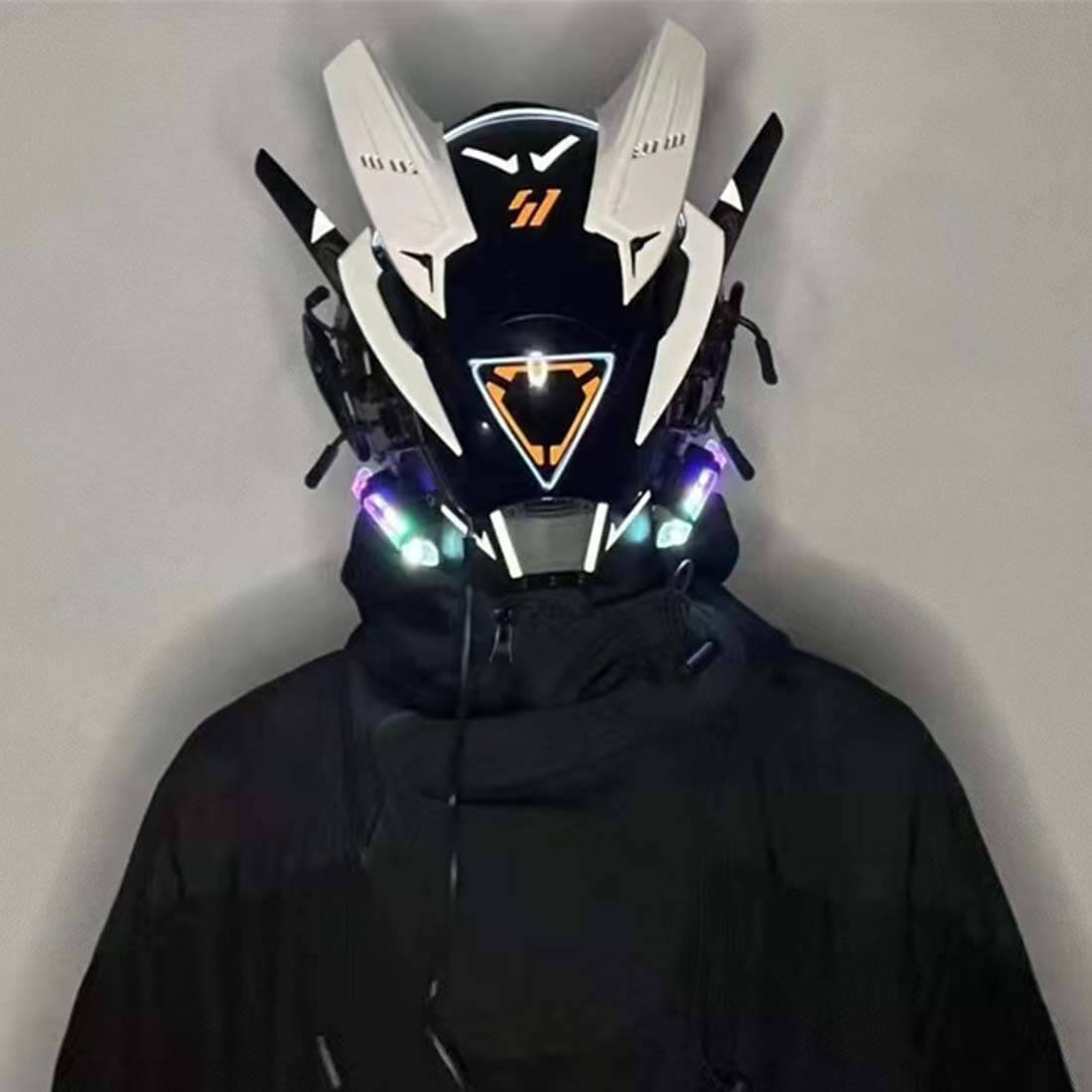 Cyberpunk Goth Mech Wind Wings Mask for Carnival Props丨FuturFam – Futurfam