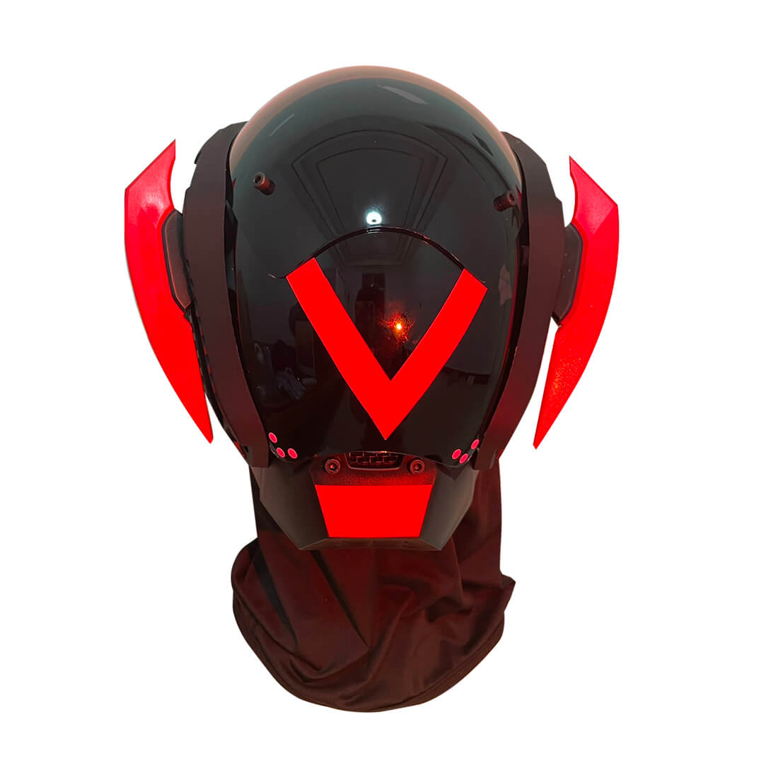 Red Rider Prop Cyberpunk Techwear Rider Mask with Wing Wings Halloween Toys丨FuturFam ...