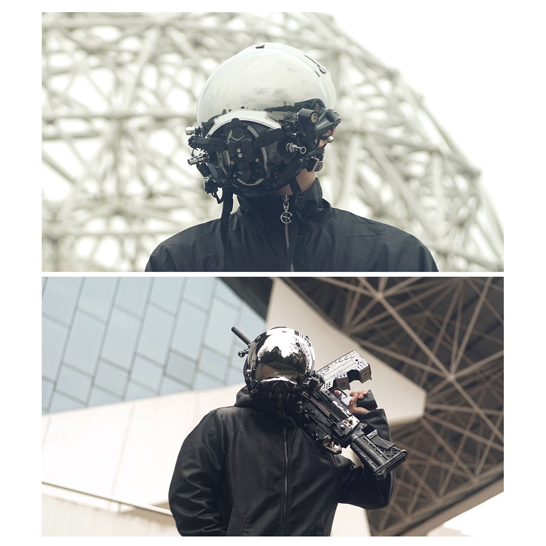 cyberpunk motorcycle helmet gas mask Cyberpunk Techwear Black Gas Mask with Masquerade Gifts for Men丨FuturFam – Futurfam