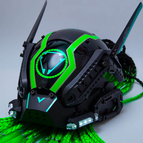 Cyberpunk Winged Mask with Dreadlocks Carnival Halloween Costume丨 ...
