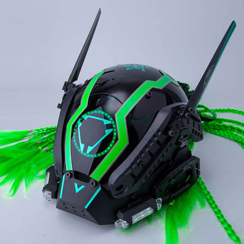 Cyberpunk Winged Mask with Dreadlocks Carnival Halloween Costume丨 ...