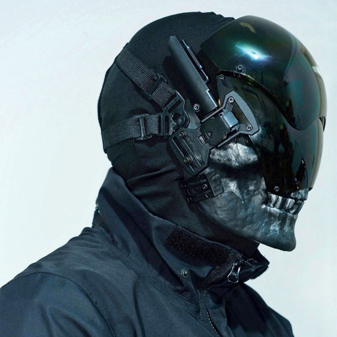 full face futuristic full face cool motorcycle helmets Voidwalker Apex Legends inspired helmet Mask Cyberpunk Cosplay