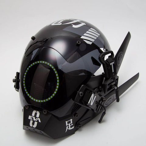 Future Led Light Mask Futuristic Cyberpunk Tech Mask with LED Lights Carnival Props丨FuturFam ...