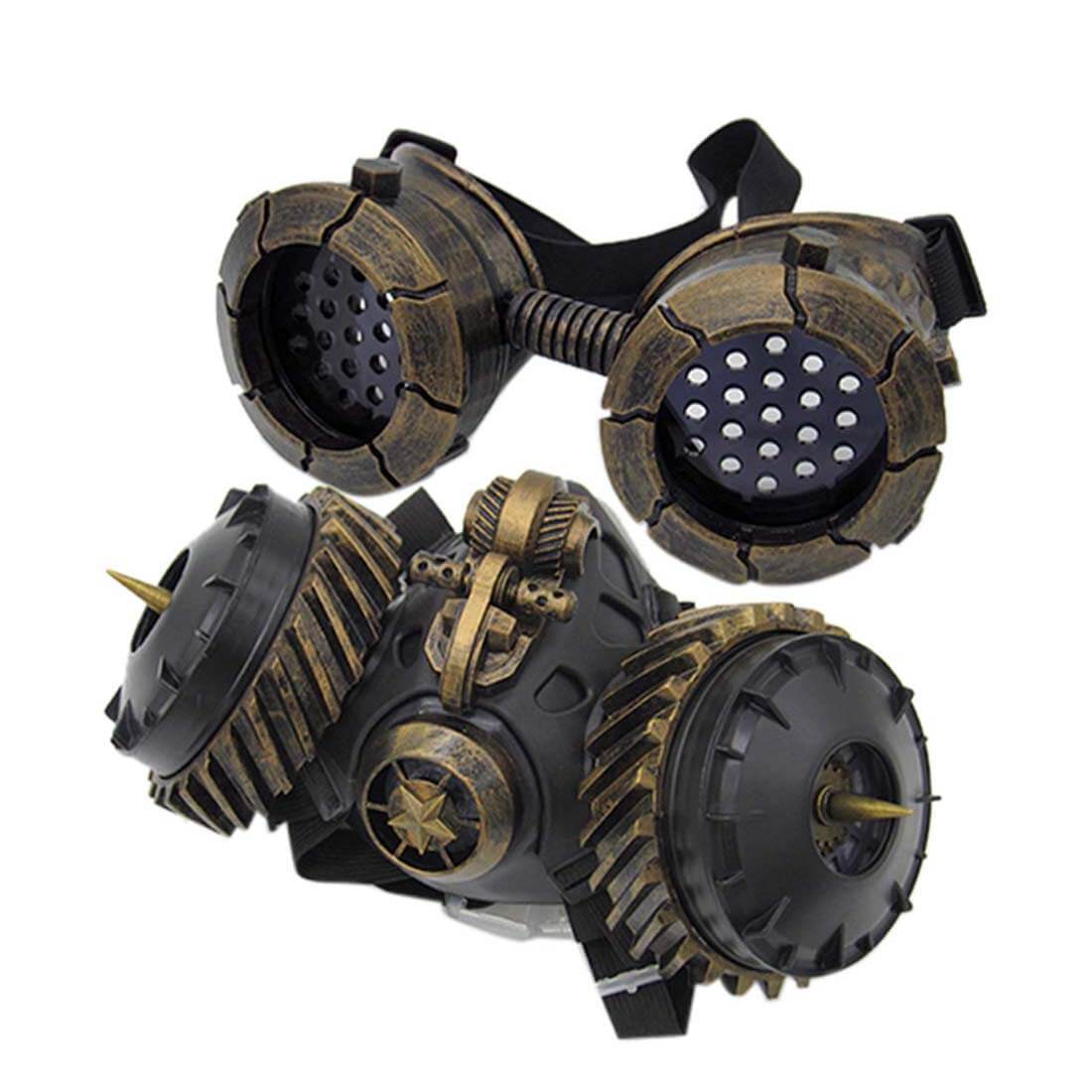 techwear goggles Sci-fi Techwear Cyberpunk Color Mask with Grain Gear with Goggles Hall – Futurfam