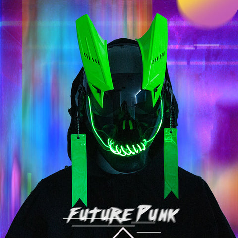 Devtech Mask Cyberpunk Mask Tactical Helmet with Streamers Carnival Gift | FuturFam ...