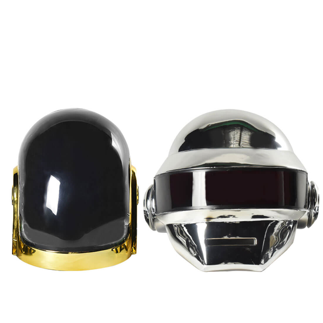 daft punk motorcycle helmet for sale Silver DaftPunk Guy Man Thomas Cyberpunk Helmet Carnival Prop