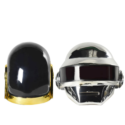daft punk motorcycle helmets Silver DaftPunk Guy Man Thomas Cyberpunk Helmet Carnival Prop